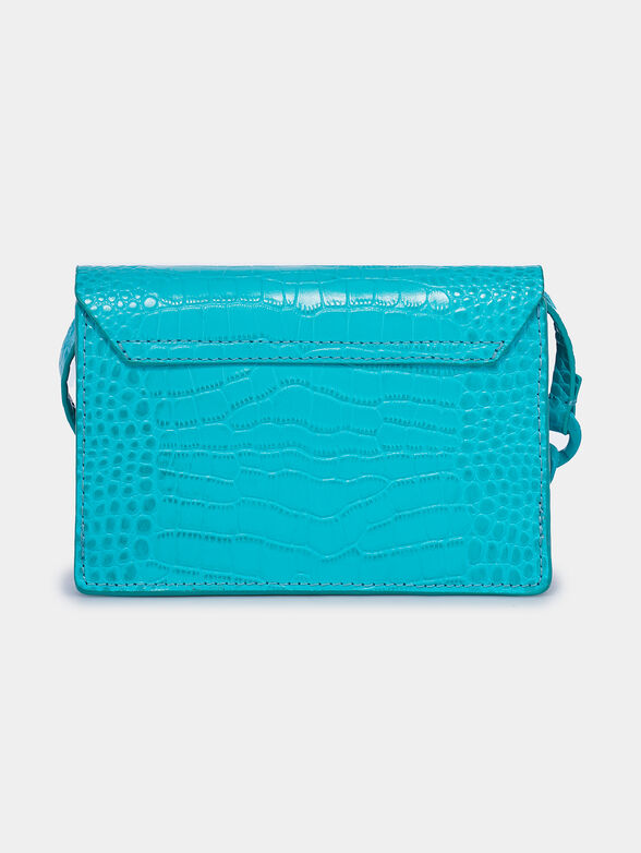 Blue crossbody bag with animal print - 3