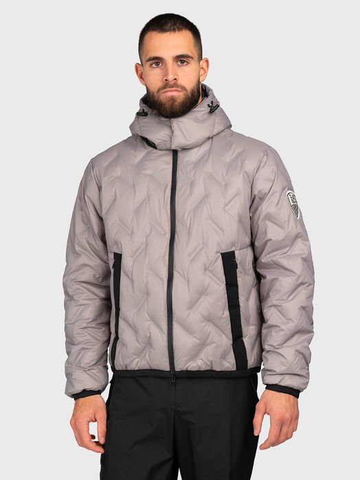 Quilted down jacket 