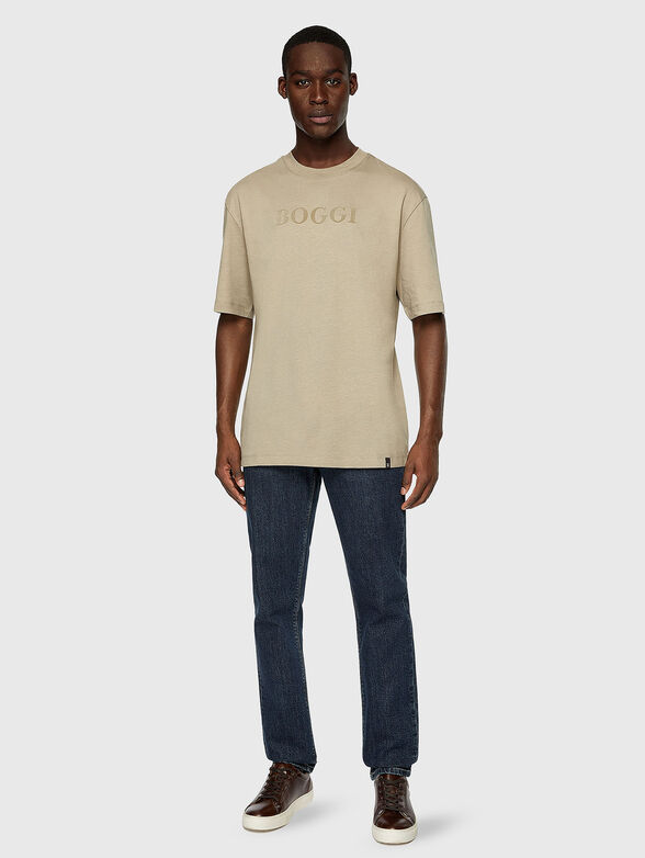 Cotton T-shirt with logo  - 2