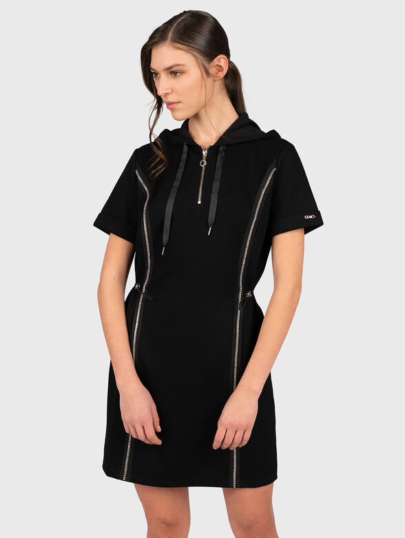 Short dress with a hood - 1