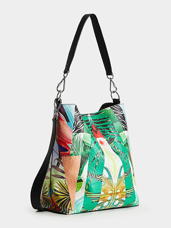 2 in 1 bag with floral print - 4