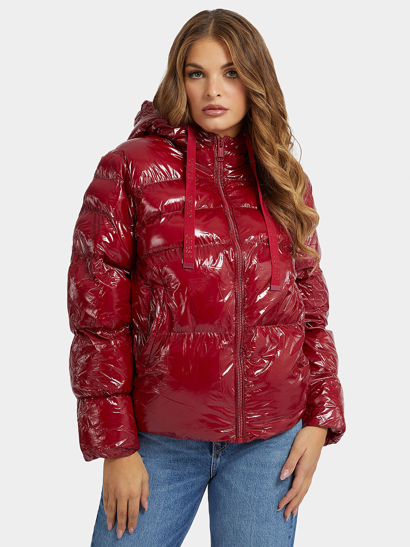 Red hotsell jacket guess
