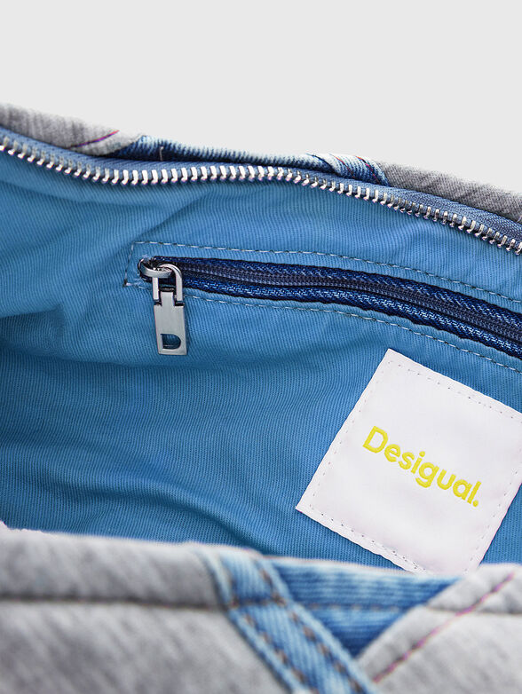 Patchwork denim bag - 6