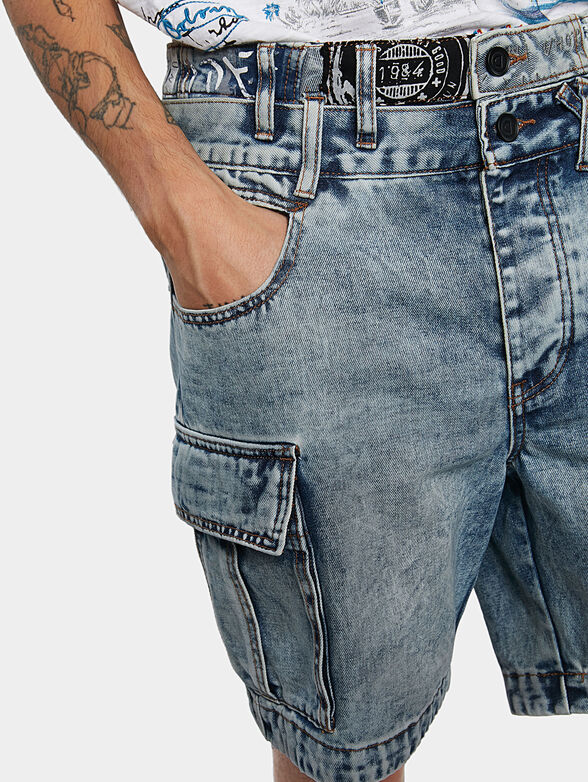CESAR Short jeans with washed effect - 2
