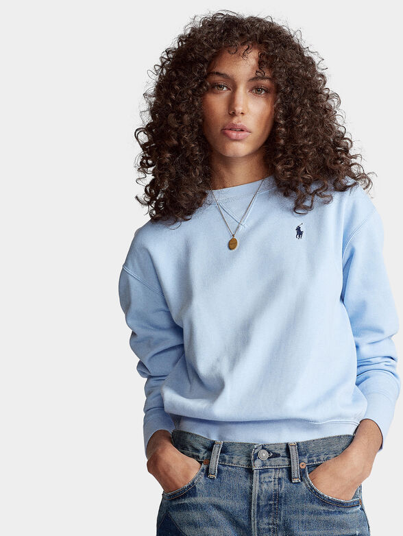 Sweatshirt with logo embroidery - 1