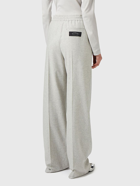 Wool blend woven trousers - 2