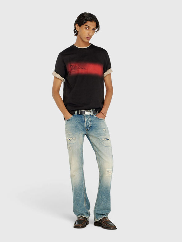 Spray effect T-shirt - 1