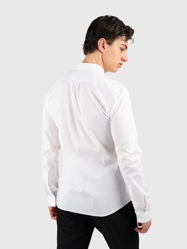 Long sleeved cotton slim shirt - 3