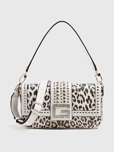 BLING Shoulder bag with studs and animal print - 1