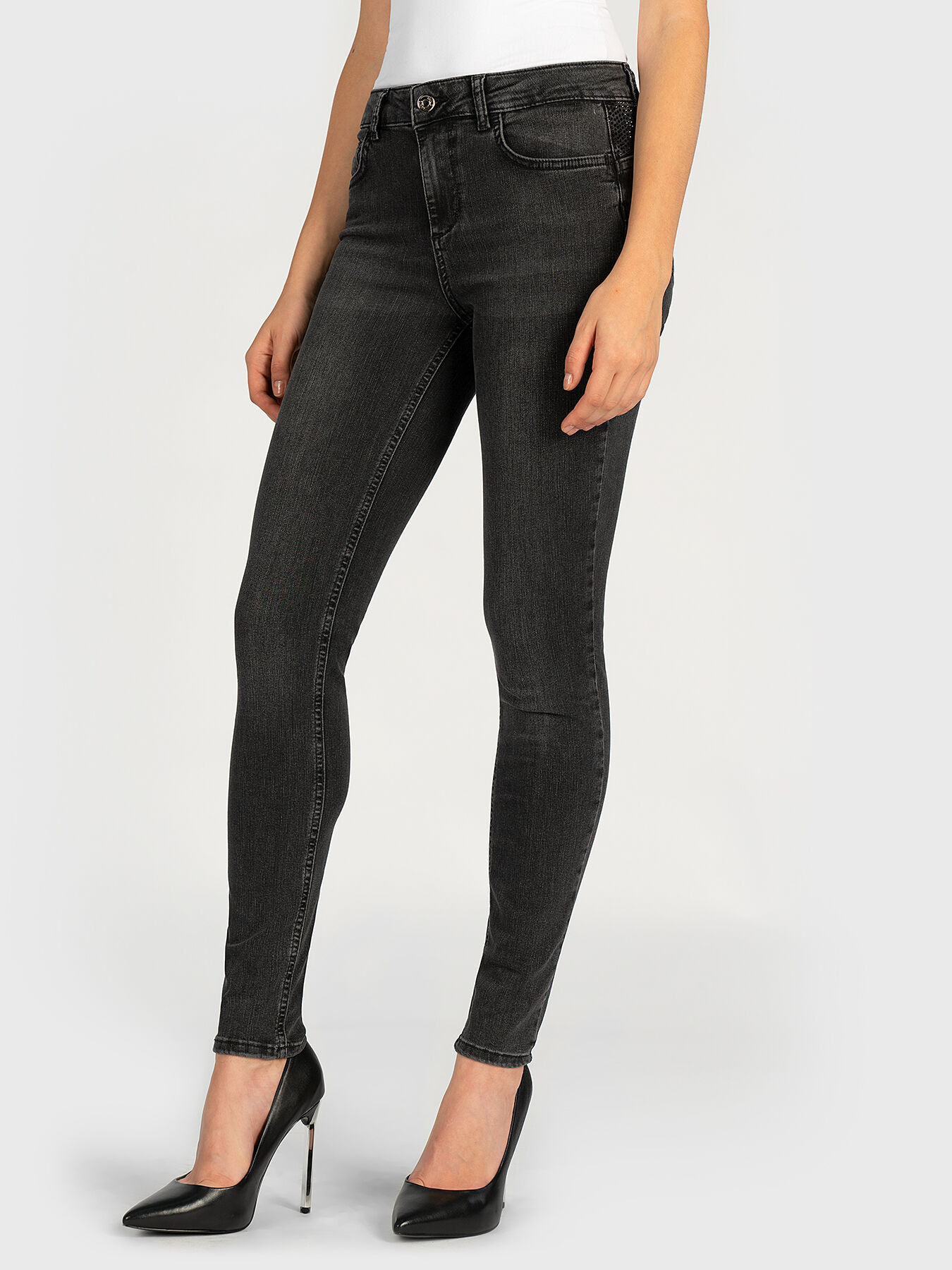 デニム・ジーパン LIU JO Woman Jeans Black UF4003D4896 87407 デニム・ジーパン LIU JO Woman Jeans Black UF4003D4896 87407