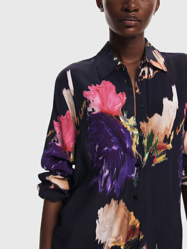 NAGOYA shirt with contrast print - 5