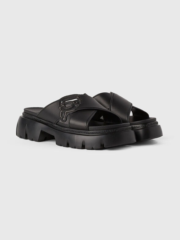 SUN TREKKA NFT leather slippers - 2