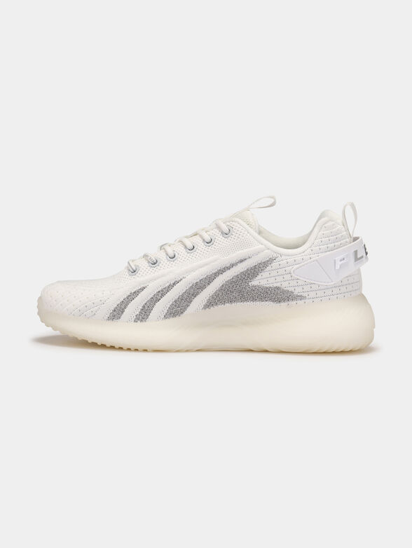 White sneakers with silver accents - 4