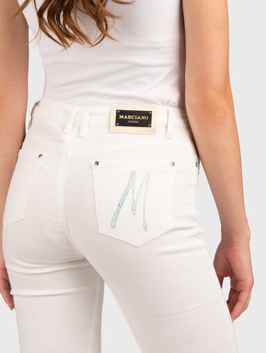 KAYLA jeans with crystal logo - 3
