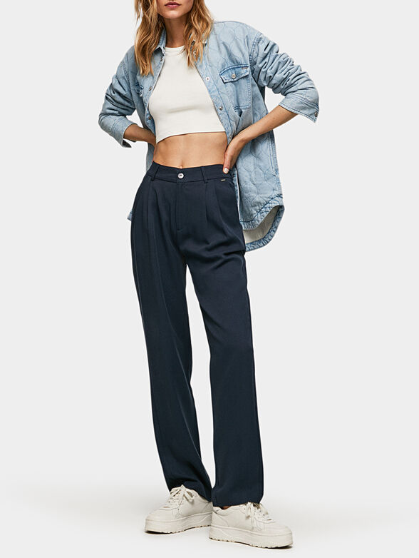 FATIMA pants in dark blue color - 4