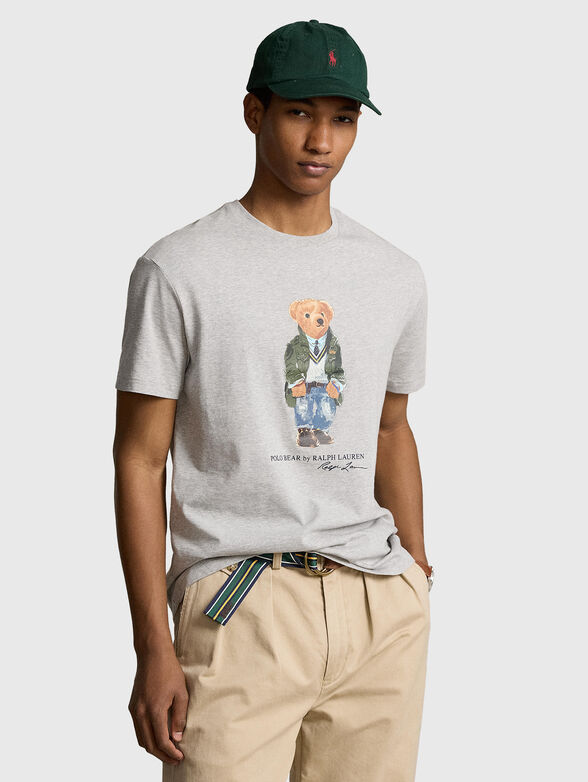 Cotton T-shirt with Polo Bear accent - 0