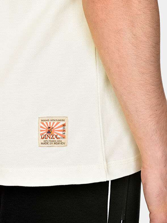 PS010 Cotton polo shirt with Japanese details - 5