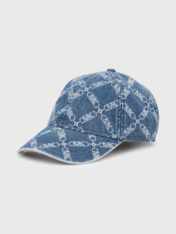 Logo denim baseball hat - 1