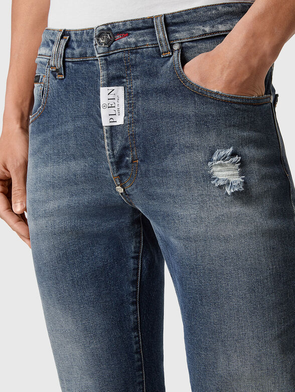 Slim fit cotton jeans - 3