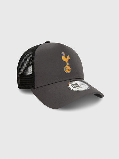 Grey cap with visor with contrast embroidery - 3