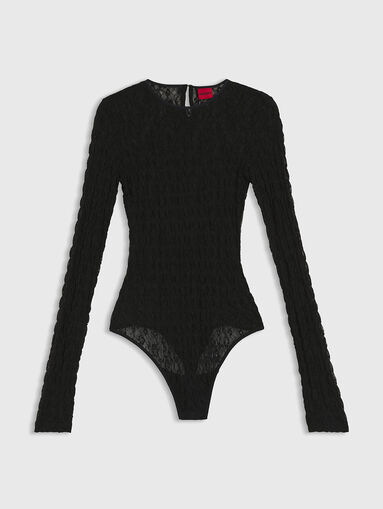 Slim fit bodysuit in stretch lace - 5