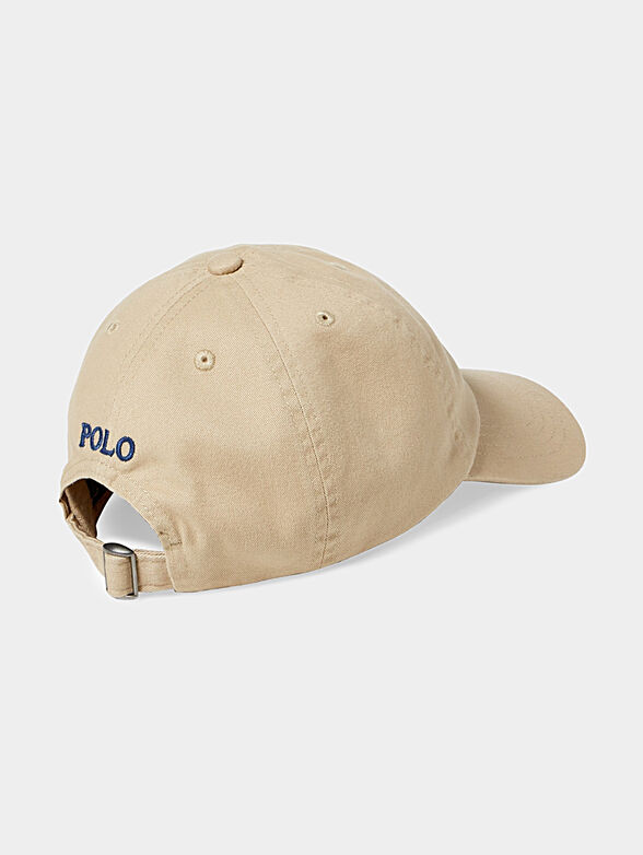 Baseball cap in beige color with logo - 2