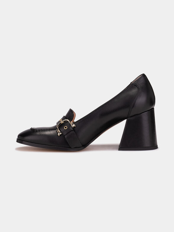 Black leather shoes - 4