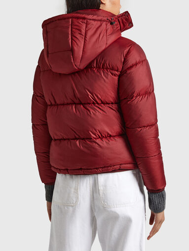 MORGAN down jacket with logo accent - 3