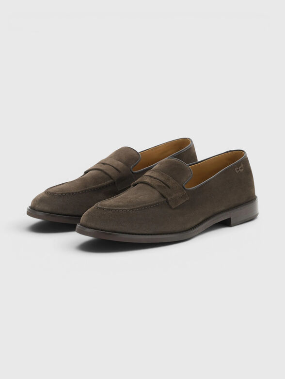 Brown suede loafers  - 3