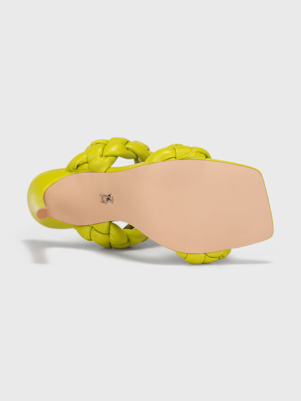 KENLEY beige heeled sandals - 5