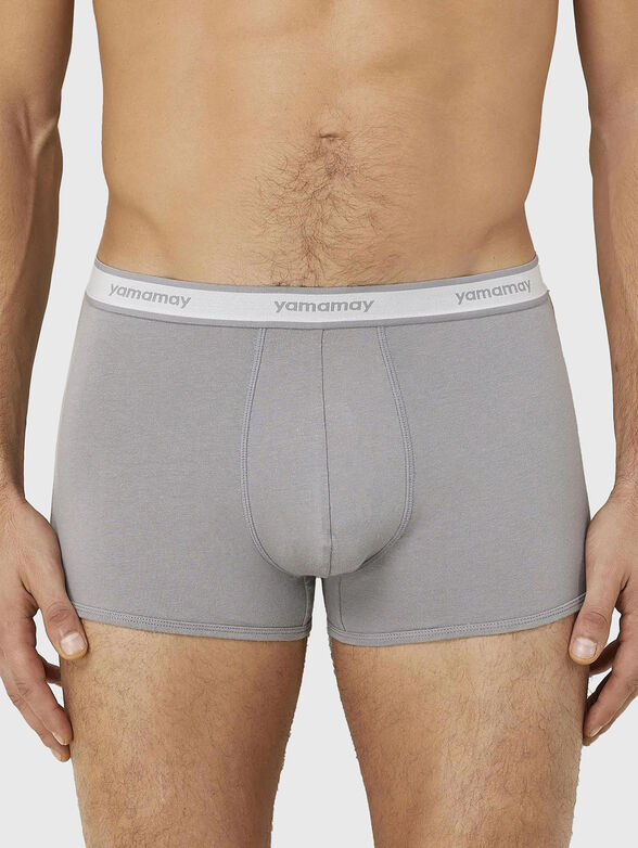 NEW FASHION COLOR cotton boxers with logo embroidery - 1