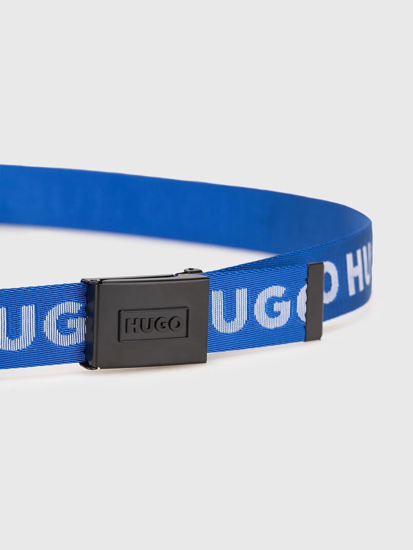 Belt with logo buckle - 3
