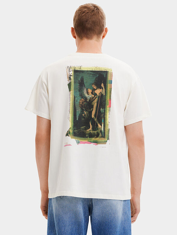 White T-shirt with print - 3
