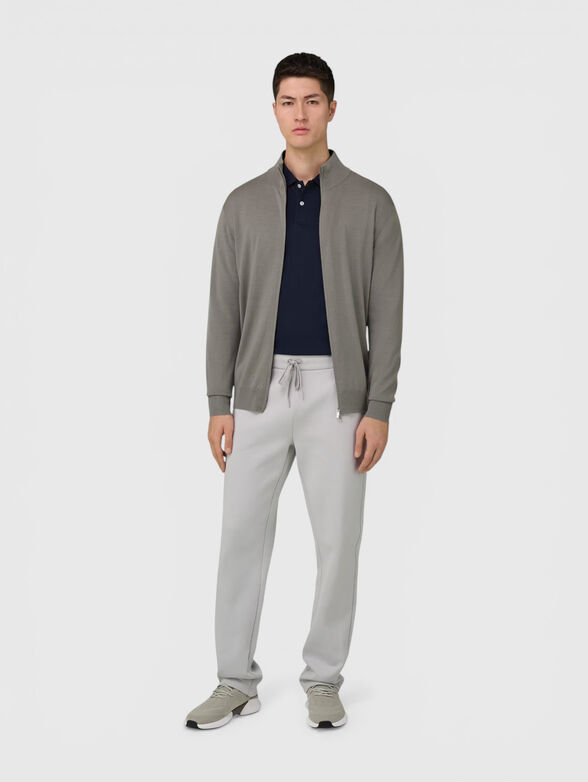 Wool cardigan with double zip - 2