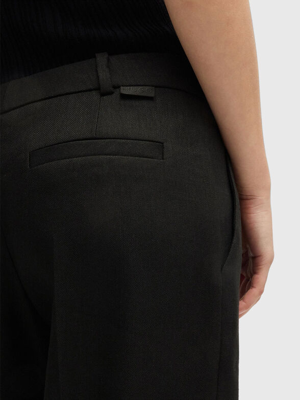 Linen blend trousers - 3