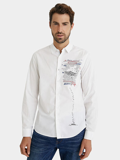 ADELINO Shirt with contrasting print - 2