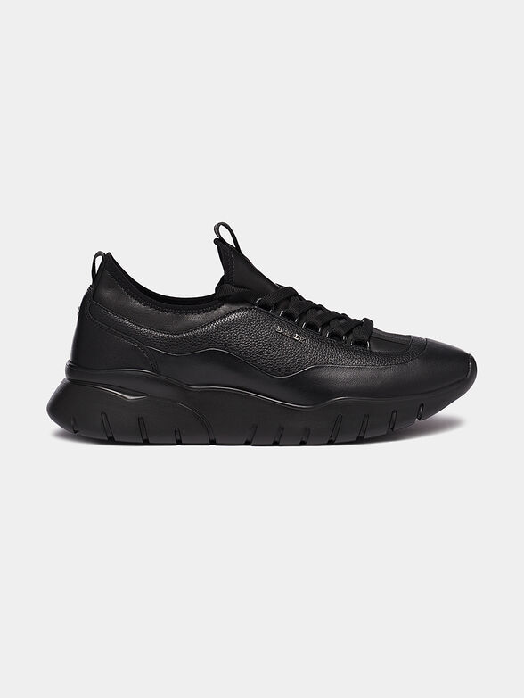 BIKKI Leather sneakers in black - 1