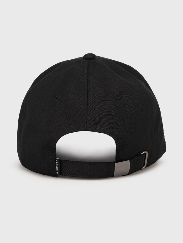Logo print cap in black  - 2