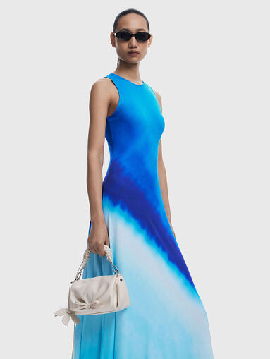 ORBIT midi dress with oval neckline - 3