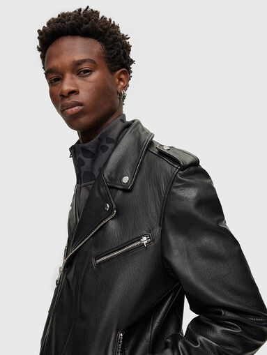 Black leather jacket  - 5