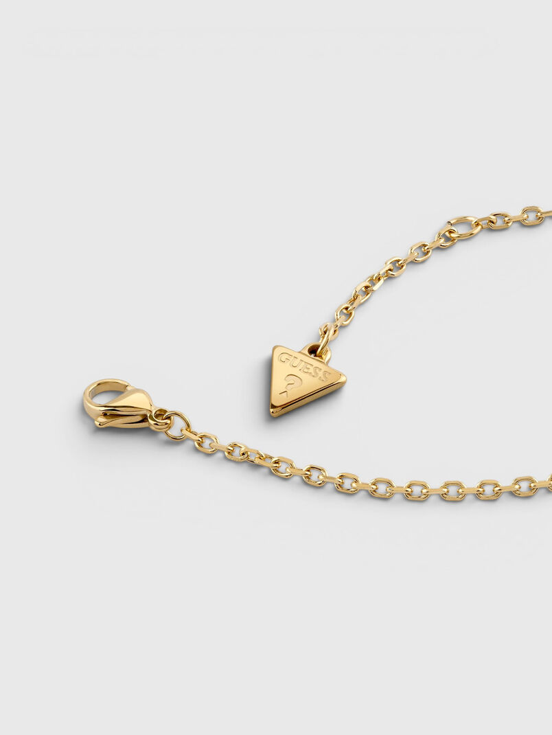 Necklace with rhinestones - 3