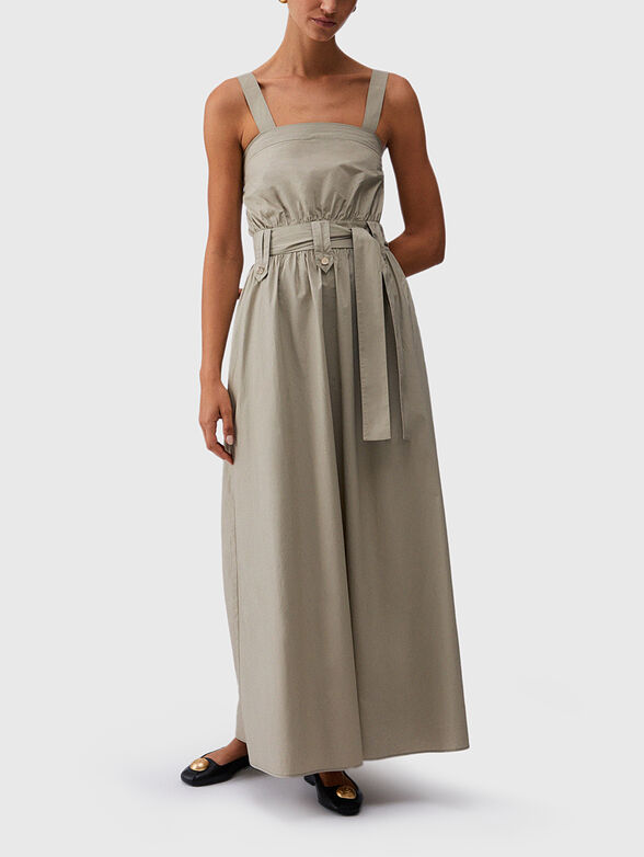 Long poplin dress - 1