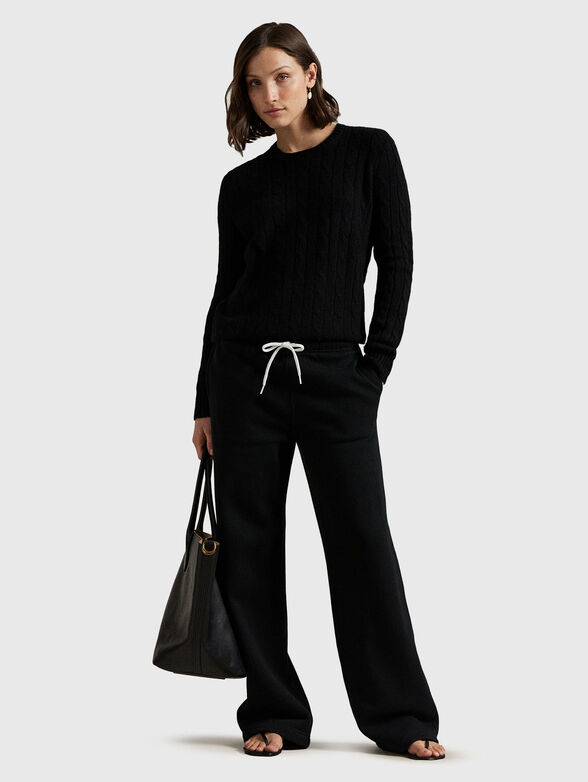 Drawstring wide leg tracksuit bottoms - 4