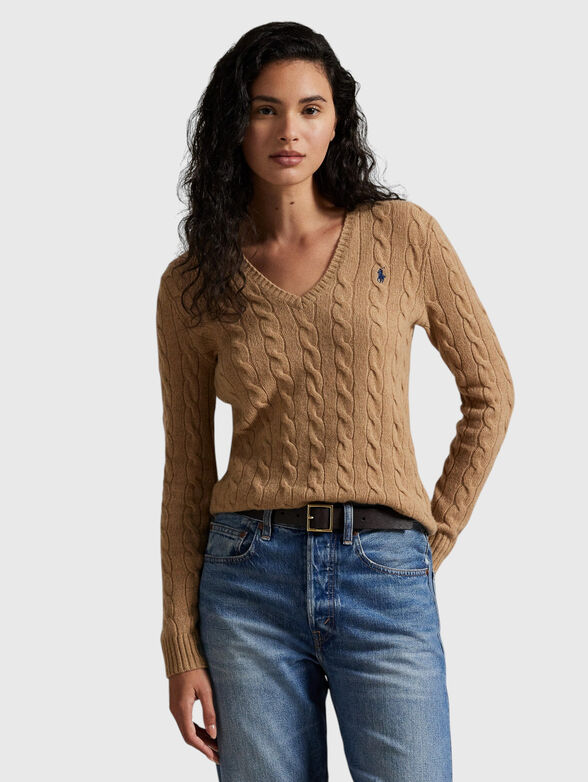 V-neck sweater - 1