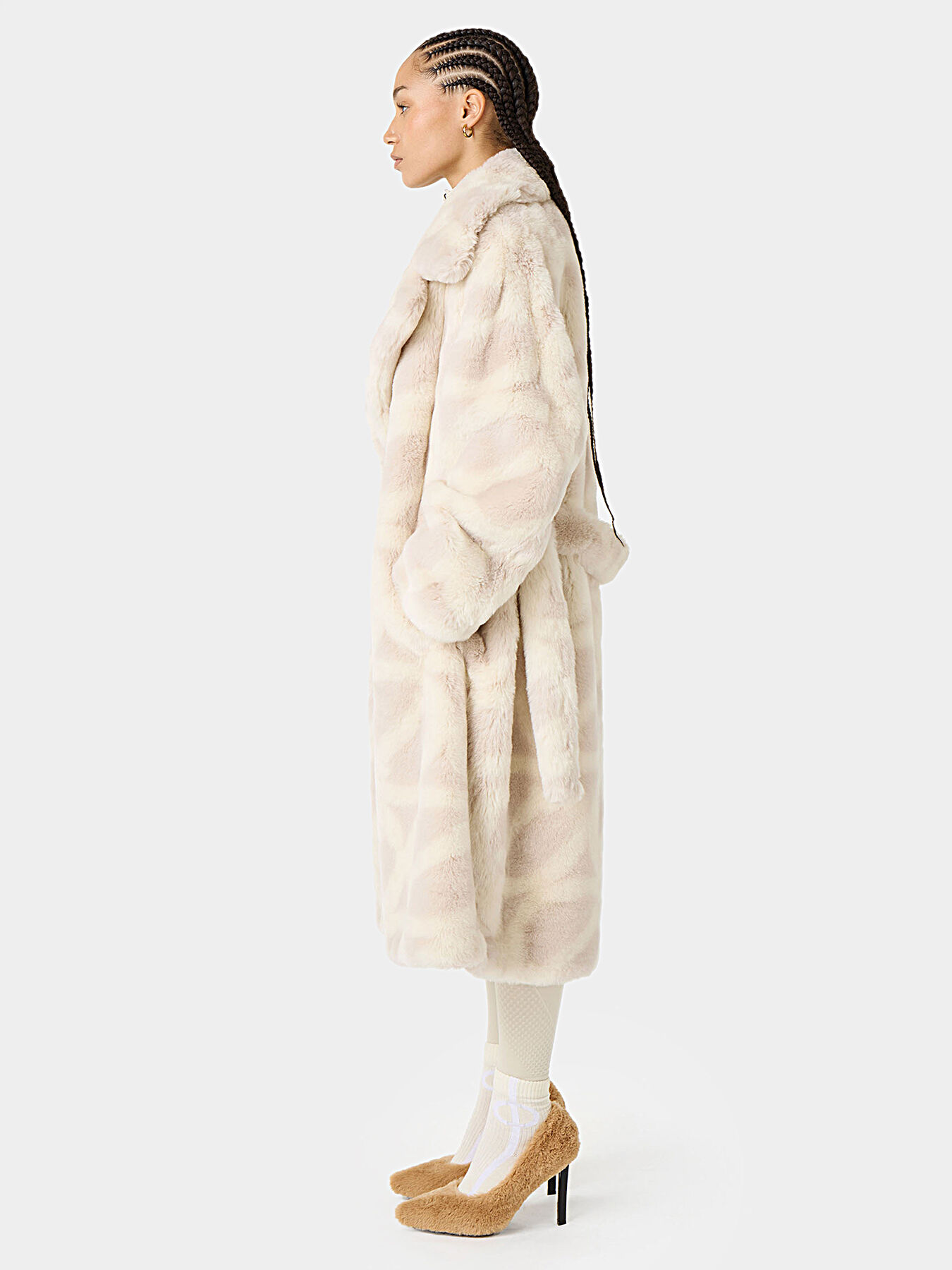 【返品?交換対象商品】 with Coat eco Globalbrandsstore — ICEBERG brand texture fur ジャケット・アウター