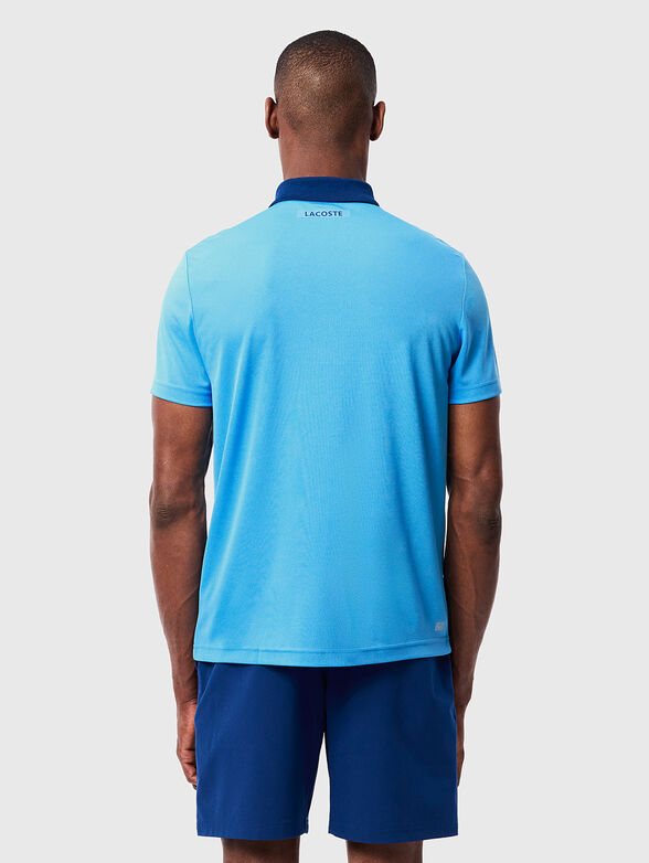 Polo shirt with contrast collar and print - 2