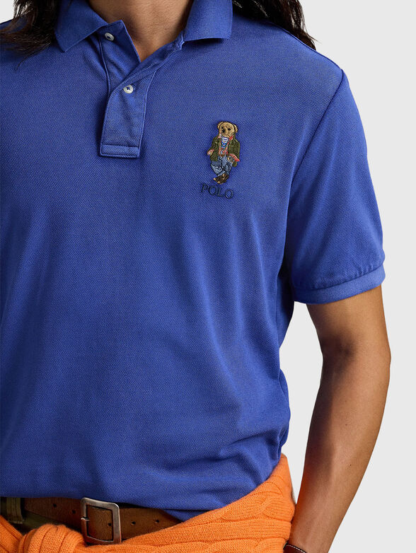 Cotton polo shirt with Polo Bear logo - 4