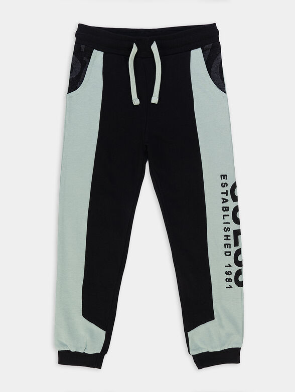 Sports pants with logo accent - 1