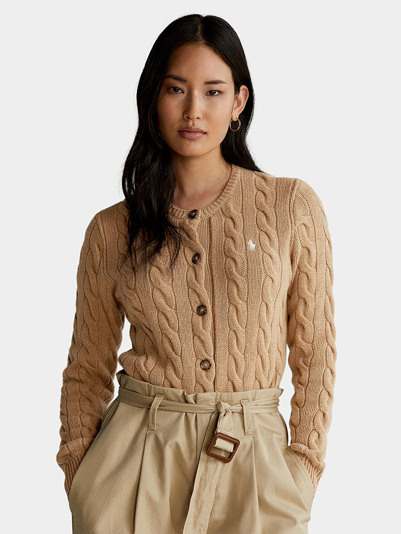 Cardigan with embroidered Pony logo brand POLO RALPH LAUREN