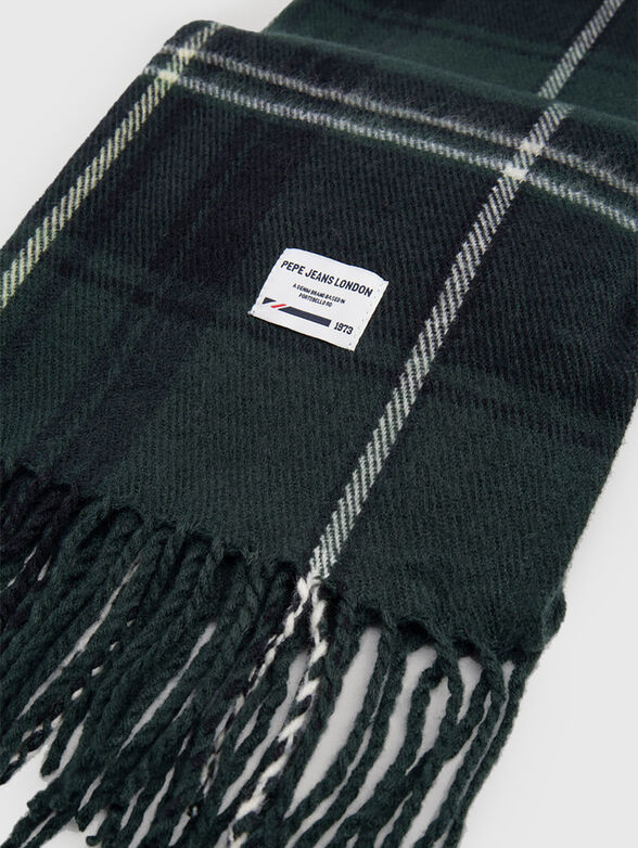 GUS scarf with checked print - 2
